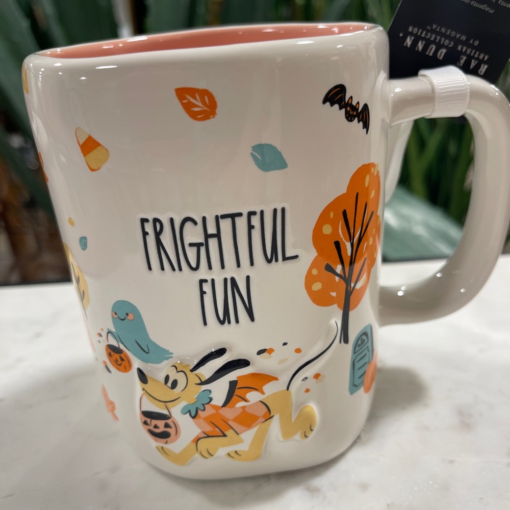 Disney Halloween Pluto Frightful Fun Rae Dunn Halloween Ghost Mug NWT
